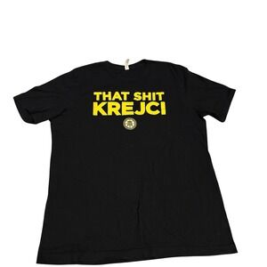 Barstool Sports Boston Bruins That S*it Krejci Tee Black Yellow Mens‎ XL